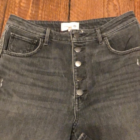 Sundry High Rise button fly cropped jean - Picture 4 of 6
